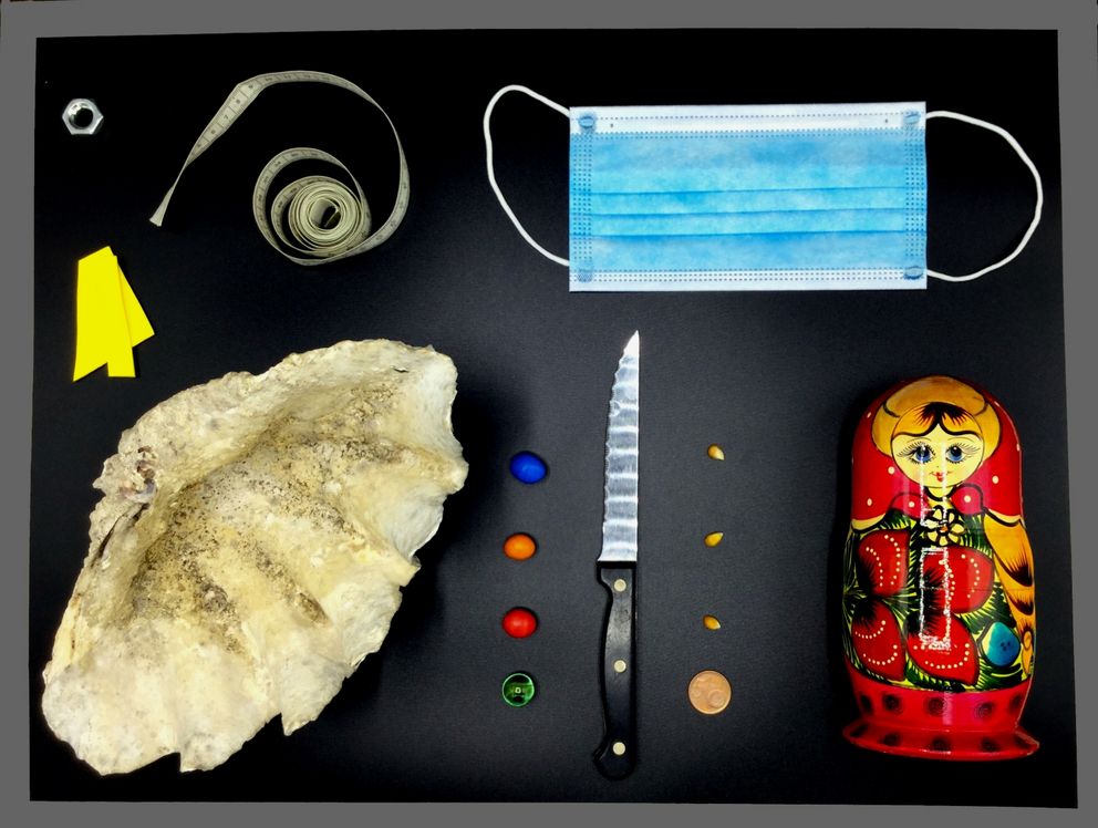 Sammelsurium aus verschiedenen Gegenständen mit einer Gemeinsamkeit